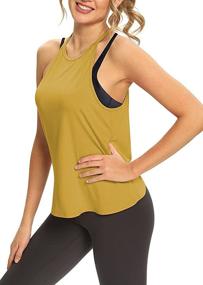 img 1 attached to 💃 Stylish Mippo Open Back Tank Tops: Sexy High Neck Halter Camis for Women's Workout