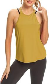 img 3 attached to 💃 Stylish Mippo Open Back Tank Tops: Sexy High Neck Halter Camis for Women's Workout