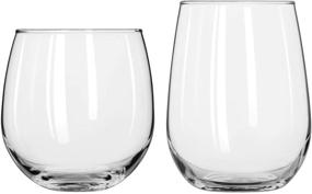 img 1 attached to 🍷 Libbey Stemless 12-Piece Wine Glass Party Set – Perfect for Red and White Wines!