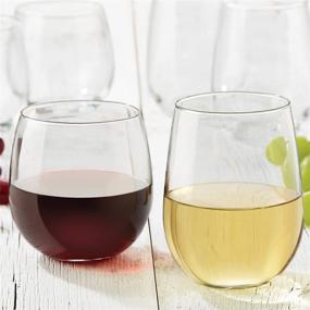 img 2 attached to 🍷 Libbey Stemless 12-Piece Wine Glass Party Set – Perfect for Red and White Wines!