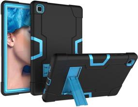 img 1 attached to 📱 Bingcok Galaxy Tab A7 10.4 Case 2020 - Full-Body Shockproof Cover, Heavy Duty Protection for SM-T500 / SM-T505 / SM-T507 (1-Black+Blue)