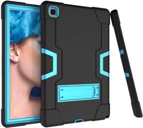 img 4 attached to 📱 Bingcok Galaxy Tab A7 10.4 Case 2020 - Full-Body Shockproof Cover, Heavy Duty Protection for SM-T500 / SM-T505 / SM-T507 (1-Black+Blue)