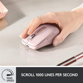 img 3 attached to 💖 Logitech MX Anywhere 3 Rose: Wireless Compact Mouse for Comfort, Fast Scrolling, and Customizability