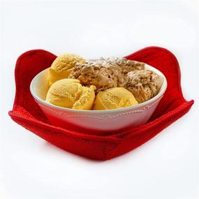 img 2 attached to 🍲 Kitchen Companions: Microwave Bowl Cozy Huggers Set