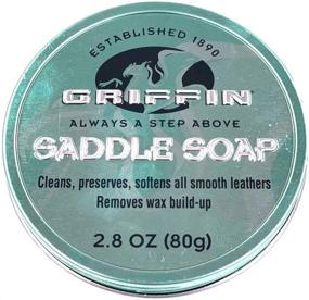img 2 attached to GRIFFIN Saddle Soap - Ultimate Leather Care Kit - Shoes, Boots, Handbags and Leather Goods (2.8 oz) - Made in USA