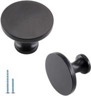 🔘 homdiy black cabinet knob: modern matte black knobs - 10 pack for cupboards & drawers логотип