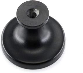 img 1 attached to 🔘 homdiy Black Cabinet Knob: Modern Matte Black Knobs - 10 Pack for Cupboards & Drawers