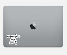 img 1 attached to 🏖️ Somewhere On A Beach - Inspiring Vinyl Decal Stickers for Laptops, Decor, and Windows