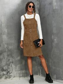 img 2 attached to Milumia Corduroy Sleeveless Pinafore Overall