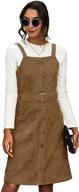 milumia corduroy sleeveless pinafore overall logo