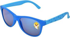 img 2 attached to 🐬 Baby Shark Kids Sunglasses and Protective Case - Blue Toddler Sunglasses (3-Pack)