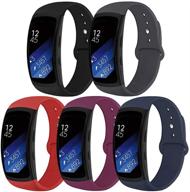 📱 oenfoto compatible gear fit2 pro/fit2 band, silicone replacement straps for samsung gear fit2 pro sm-r365/gear fit2 sm-r360 smartwatch logo