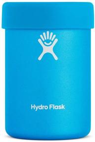 img 4 attached to 🥤 Кружка-охладитель Hydro Flask - из нержавеющей стали с вакуумной изоляцией - 12 унций, Тихий океан - Съемная резиновая накладка для максимальной прочности