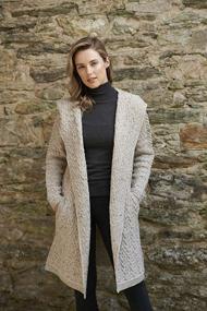 img 2 attached to 🧥 Aran Crafts Herringbone Oatmeal Women's HD4872 MED OAT Clothing for Coats, Jackets & Vests