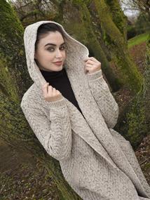 img 3 attached to 🧥 Aran Crafts Herringbone Oatmeal Women's HD4872 MED OAT Clothing for Coats, Jackets & Vests