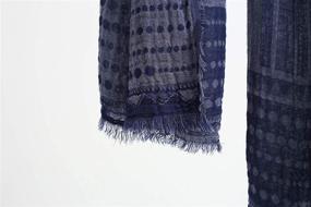 img 1 attached to Jeelow Lightweight Cotton/Linen Scarf: Stylish Light Shawl Wrap for Men & Women