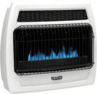 dyna-glo 30,000 btu natural gas blue flame thermostatic vent free wall heater, white logo