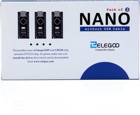 img 1 attached to Плата ELEGOO Nano V3.0 без USB-кабеля, CH340 / ATmega + 328P, совместимая с Arduino Nano (набор из 3 штук)