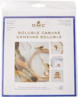 🧵 dmc dc90 white water soluble cross stitch canvas, 8-1/2-inch square logo