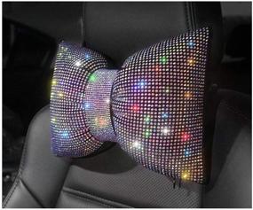 img 3 attached to HappyERA Rhinestones Bowknot Headrest Crystal