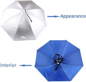 img 3 attached to ☂️ JANGANNSA Umbrella Adjustable Multifunction Headwear: Versatile Protection for All Weather Conditions