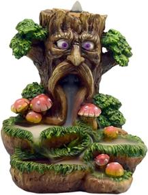 img 1 attached to 🌳 Unique Fantasy Gifts Tree Man Incense Burner, Backflow Design, Multicolor - 6 X 5 inches