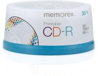 memorex 700mb/80-minute 52x printable cd-r 30-pack spindle: discontinued by manufacturer - limited stock! logo