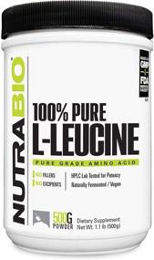 img 2 attached to Натуральная ферментированная свободная аминокислота NutraBio Pure L-Leucine - повышенное восстановление и поддержка мышц - веганский, без ГМО, без глютена - 500 грамм