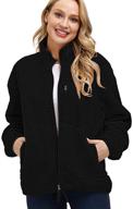🧥 kisscynest women's fleece jacket: stylish collar design for coats, jackets & vests logo