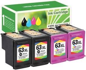 img 4 attached to 🖨️ Limeink 4 Remanufactured High Yield 63XL 63 XL Ink Cartridge for HP Envy 4512 4520 Deskjet 3632 2130 2132 1110 3636 3637 1112 3630 3634 OfficeJet 3830 3833 4650 4652 4655 5255 5258 Printer in Black and Color