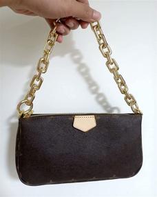 img 1 attached to Upgrade Your Handbag Style with Tourdream Heavy Chunky Bag Chain - Perfect Replacement for Dumpling Cloud Pouch Straps