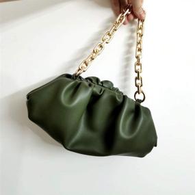 img 2 attached to Upgrade Your Handbag Style with Tourdream Heavy Chunky Bag Chain - Perfect Replacement for Dumpling Cloud Pouch Straps