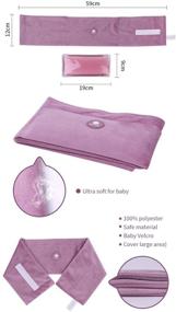 img 3 attached to 👩 Caring Mom Baby Colic Gas Relief Gel Pack - Microwavable & Reusable for Colic, Gas, and Upset Tummies in Infants & Babies - Safe & Non-Toxic (Purple)