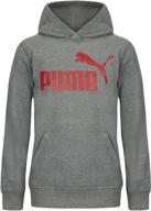 puma little fleece pullover hoodie logo