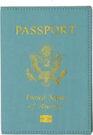 travel leather passport organizer protector travel accessories logo