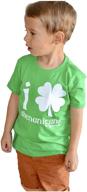 🍀 fayfaire toddler st patricks day shirt: stylish & cute shamrock shenanigans 2t-4t logo