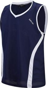 img 3 attached to 🌊 Navy Abstract Rash Guard: Sleeveless Mesh T-Shirt Swimsuit for Men, Boys, Adults, Kids & Youth