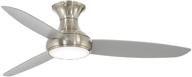 minka-aire f467l-bnw concept iii 54&#34; hugger: ultimate led lights in brushed nickel finish логотип