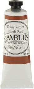 img 1 attached to 🎨 Художественное масло Gamblin 37 мл Trans Earth Red: насыщенная и яркая масляная краска для завораживающих шедевров.