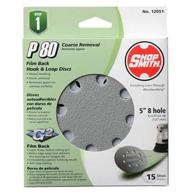 ali industries 12051 8 hole 80 grit disc 5-inch - 15-pack: high quality sanding discs for optimal results logo