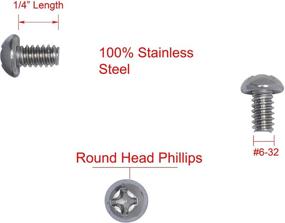 img 3 attached to 🔩 Grade A Stainless Phillips Machine Bolt Dropper Fasteners: Optimal Solution for Secure Screw Mounting