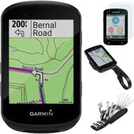 garmin edge 530 cycling computer bundle with gps, screen protector, tempered glass, bike mount, and 16-in-1 multi-function bike tool kit logo