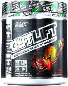 img 4 attached to Порошок Nutrex Research Outlift, вкус Фруктовый пунш, 10 порций, 8,75 унций