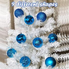 img 3 attached to 🔵 Shatterproof Blue Christmas Tree Decorations - Xmas Ornaments for Christmas Balls