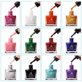 img 2 attached to ⚡️ Biutee Nail Stamping Polish Set - 12 Colors, 6ML Air Dry Special Polish for Manicure Printing Nail Art on Stamping Plates - Solid Color Gift Box with Nail Varnish, Lacquer, and Stamp Gel Polishes