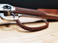 🔫 d4 guns handcrafted large loop leather lever wrap: superior quality for unparalleled firearm handling experience logo