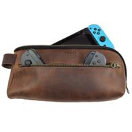 👜 hide & drink, leather switch compatible carrying case: urban travel pouch with 101 year warranty logo