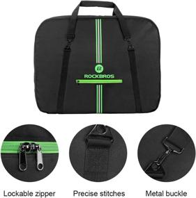 img 1 attached to 🚲 Folding Bike Carry Bag by ROCKBROS - 16 inch to 20 inch Cycling Travel Case for Car, Black