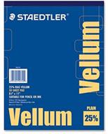 📒 staedtler mars vellum pad 16 lb: premium quality, 50 sheets, 8-1/2"x11" - buy now! logo