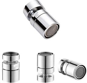 img 4 attached to 🚰 Bretoes 360° Multi-Function Double-Flow Sink Faucet Aerator - Water Saving Device for Bathroom and Kitchen, 55/64 Inch - 27UNS Female Thread (Style2)